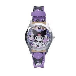 Kuromi Purple Design Cartoon Quartz Wristwatch